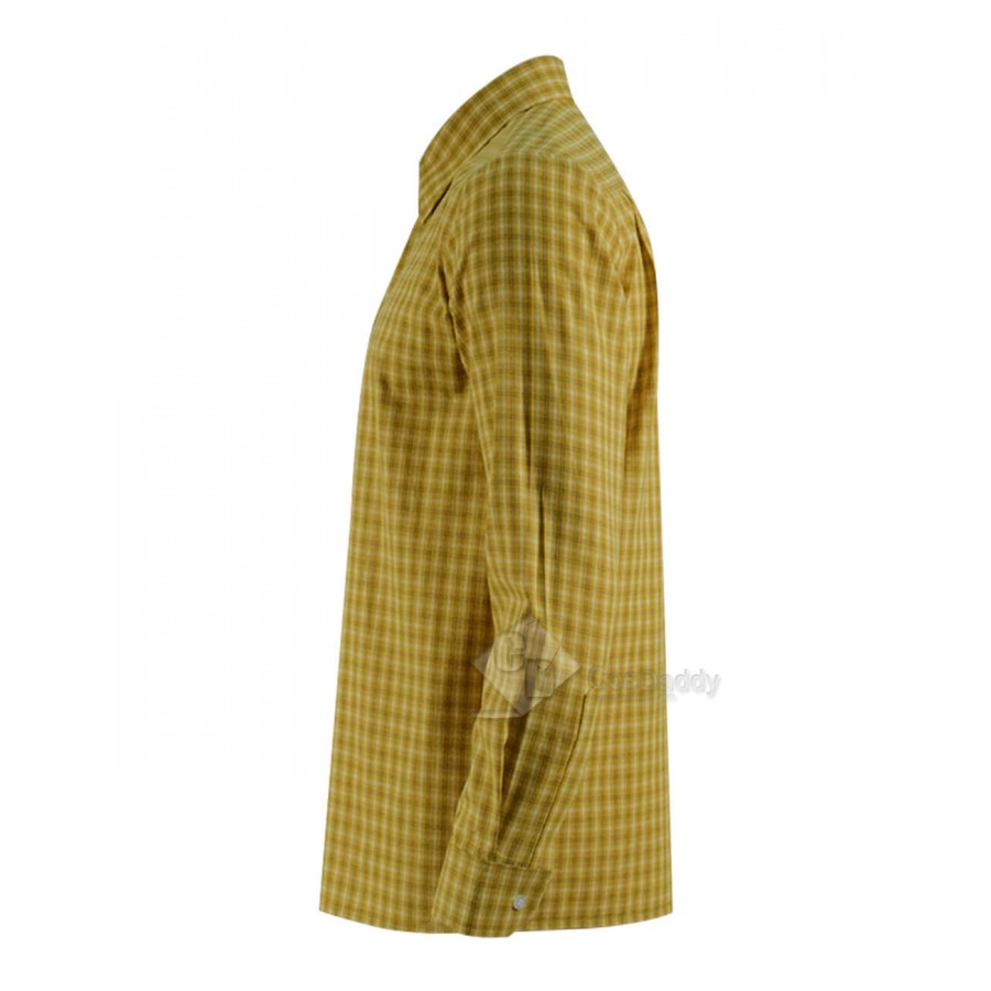 womens yellow plaid shirt